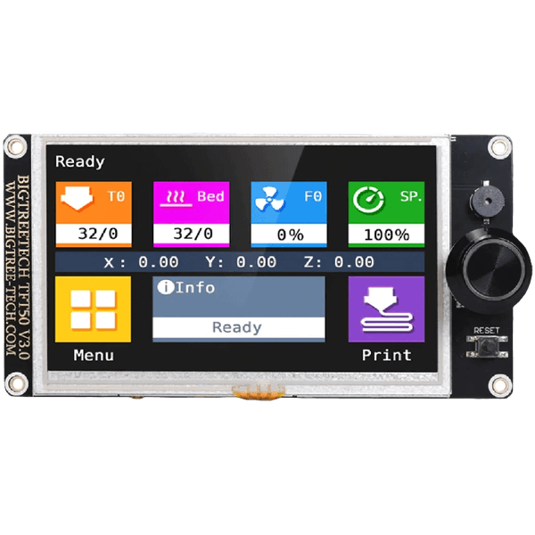 Painel de controle Bigtreetech TFT50 V3.0 (Duplo sistema de operação)