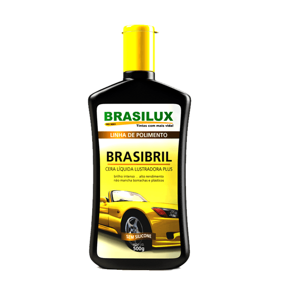 CERA LÍQUIDA LUSTRADORA PLUS 500ML BRASIBIL BRASILUX