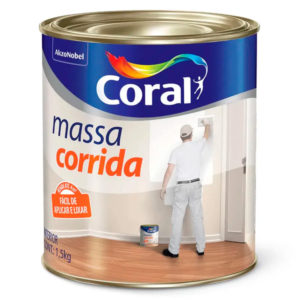 MASSA CORRIDA 1,5KG CORAL