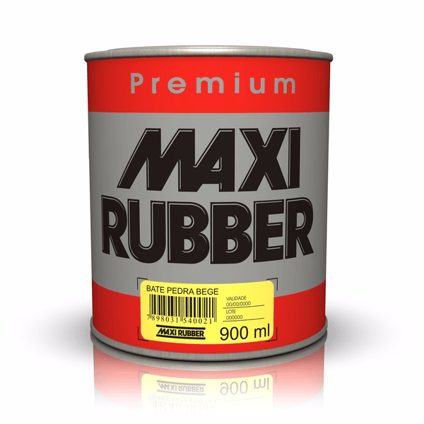 BATE PEDRA BEGE 900 ML MAXI RUBBER