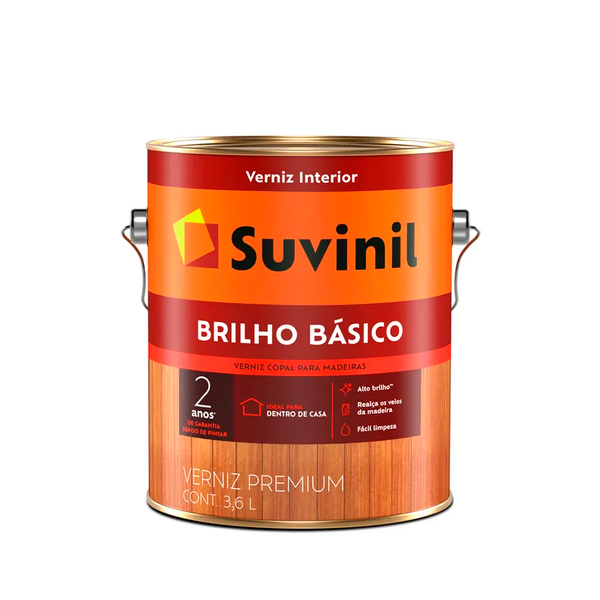 VERNIZ SUVINIL BRILHO BÁSICO BRIILHANTE 3,6L