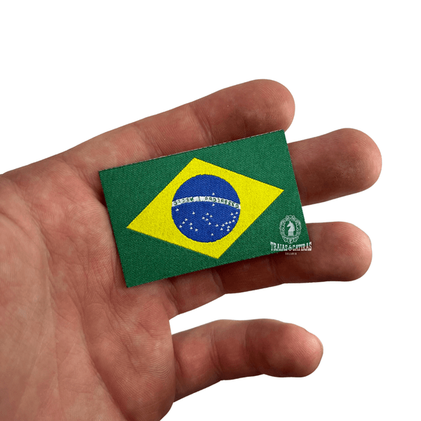Patch Adesivo Bandeira Brasil para Chapéu