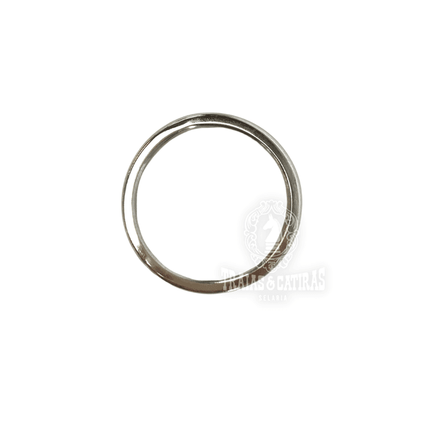 Argola Chata Inox N° 25
