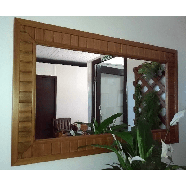Espelheira C/ Moldura Rustica 72x120cm