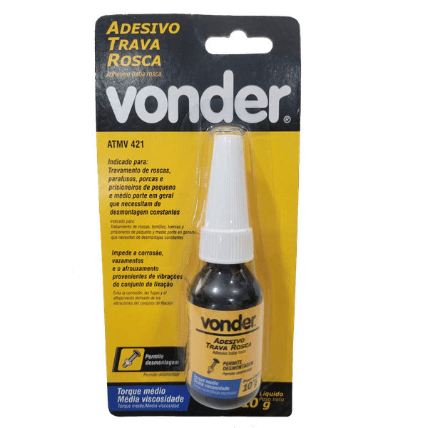 Adesivo Trava Rosca Torque Médio 10g Vonder