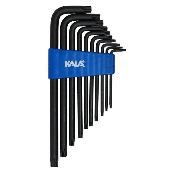 Jogo de Chave Torx T9 a T50 Longa 10 Peças Kala