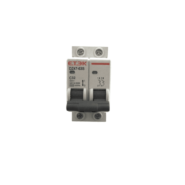 Disjuntor 32A 2P Curva C 3kA 400V Etek