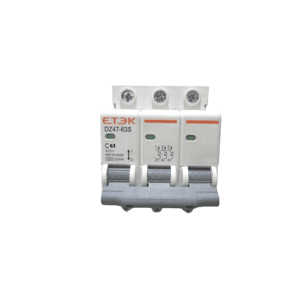 Disjuntor Curva C 3kA 3P 400V 63A