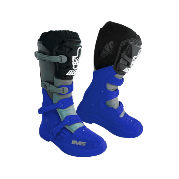 Bota Ims Revolution Off Road Enduro Motocross Trilha Azul Cinza