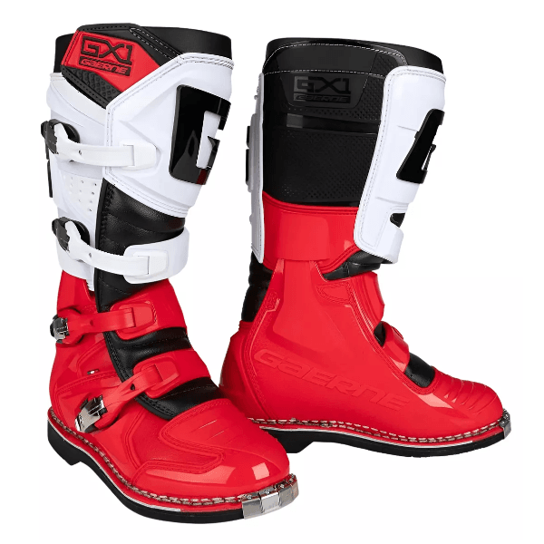 Bota Gaerne Gx1 Goodyear Lançamento Enduro Motocross Trilha Vermelho Branco