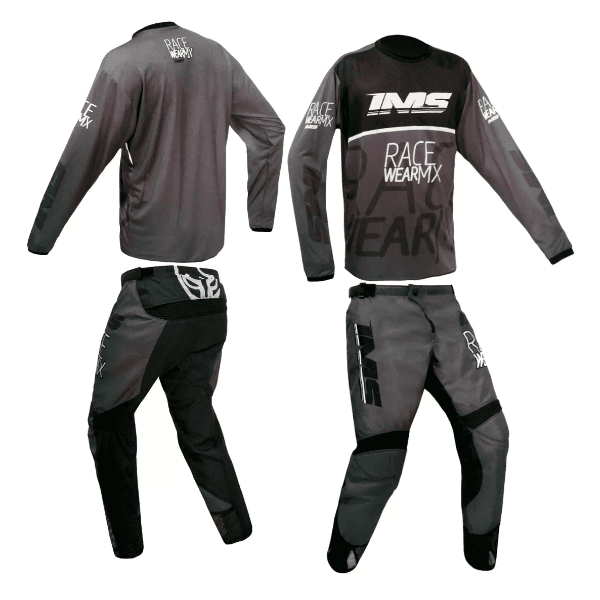 Conjunto Roupa Calça + Camisa Ims Mx Active Trilha Motocross Cinza