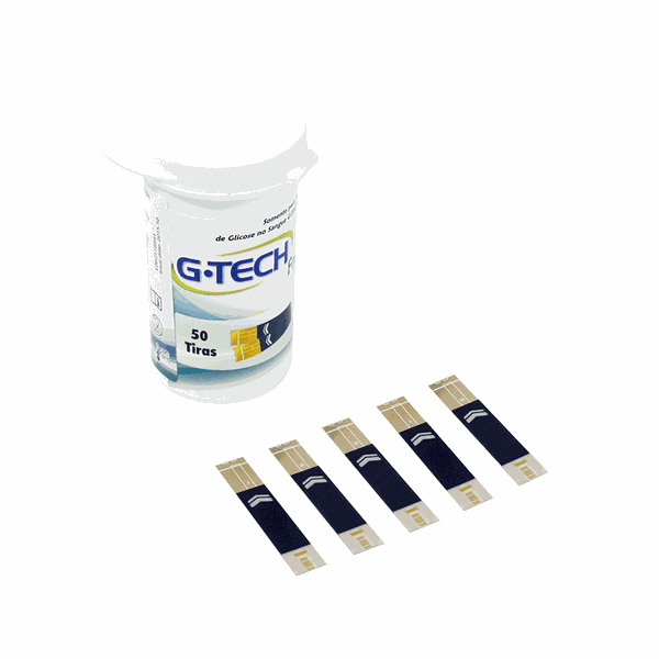 Tiras para Teste de Glicemia Free G-tech 50 Unidades
