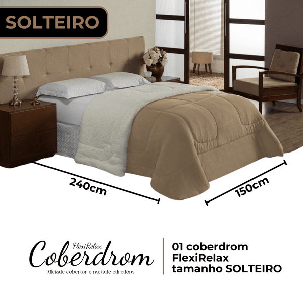 Coberdrom FlexiRelax Solteiro Dupla Face