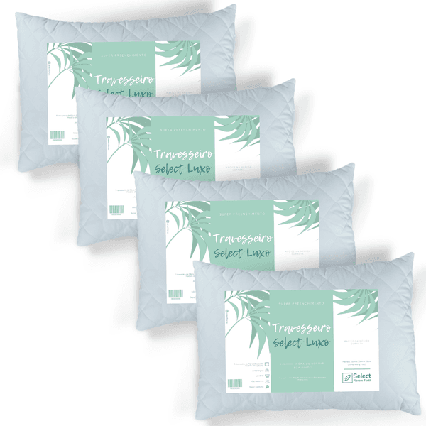 Kit 4 Travesseiros Select Luxo