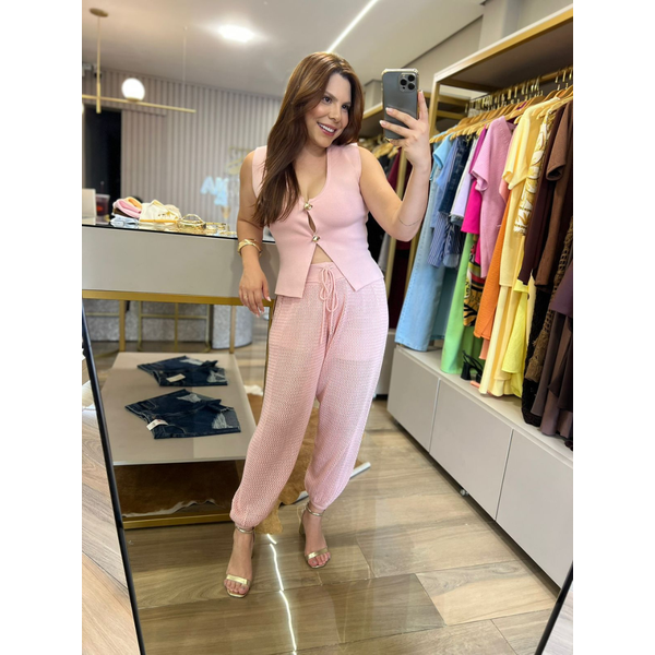 Calça Aladim Rosa Claro