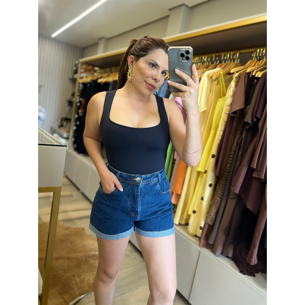 Body Poliamida Cavado Preto
