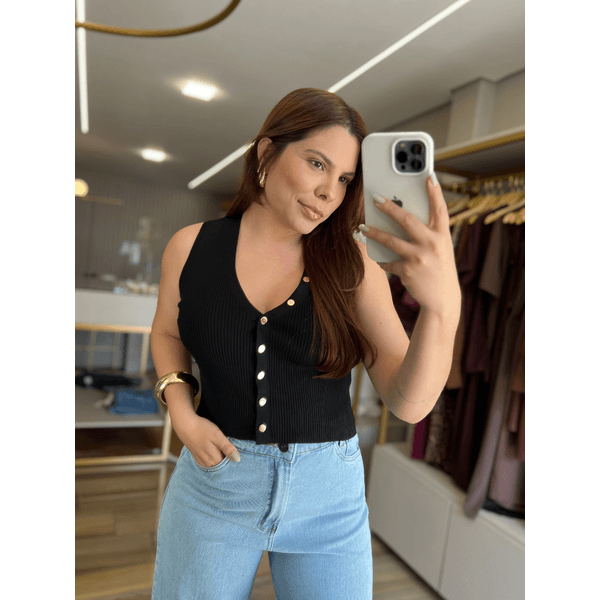 Blusa Modal Ester Preto