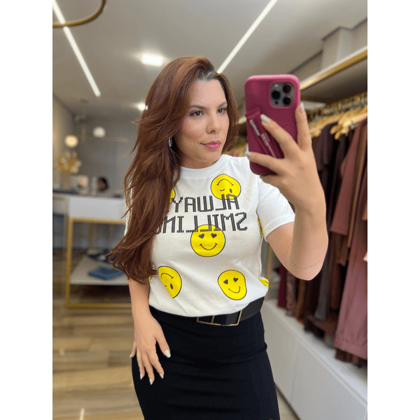 T-Shirt Smilling Off White