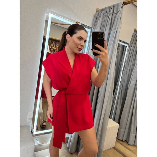 Macaquinho Bella Vermelho 