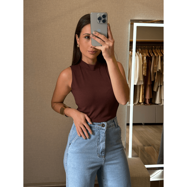 Cropped Serena Marrom 
