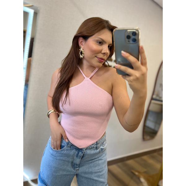 Cropped Yara Rosa Claro