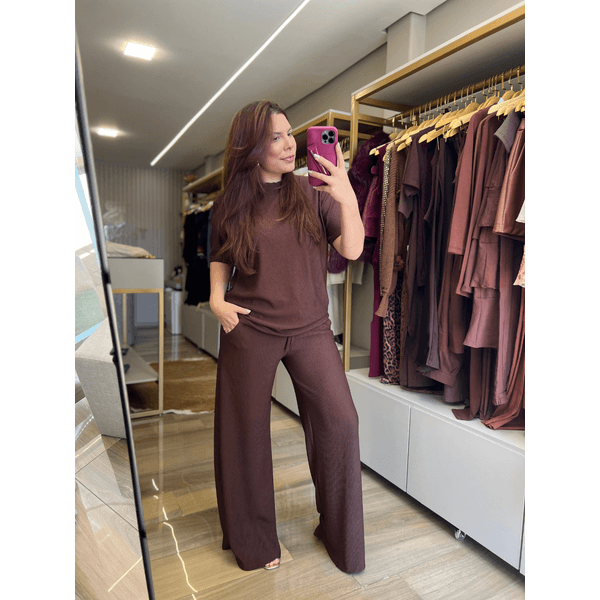 Conjunto Manuela Marrom
