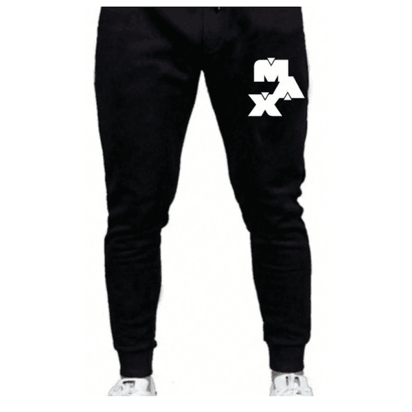 Calça Moletom Flanelado Unissex Confortável Estilo Jogger Casual MAX TITANIUM esportiva Softwear - PRETO - QUEIMA DE ESTOQUE