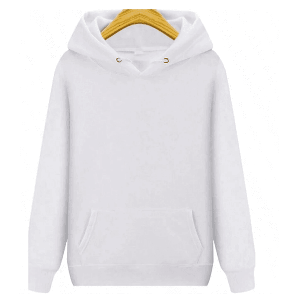 Moletom Feminino Confortável detalhes na Manga e Costa COELHO ROSA - COR BRANCO - QUEIMA DE ESTOQUE