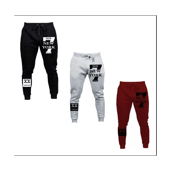 Kit 3 Calça Moletom Skinny New York 7 Ny Academia Casual 7 - QUEIMA DE ESTOQUE