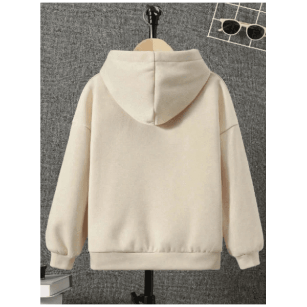 Moletom Feminino tumblr Blusa De Frio Boston College Streetwear Casaco Premium - BEGE - QUEIMA DE ESTOQUE