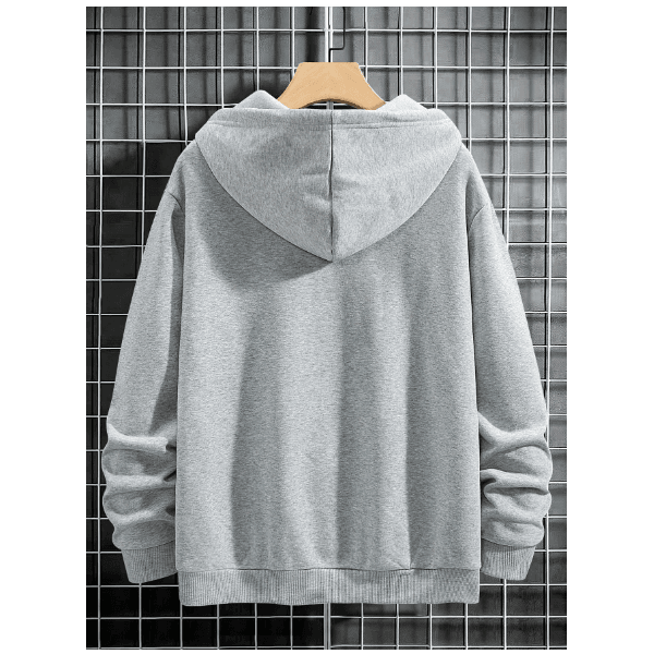 Blusa Moletom Hollister Canguru Abrigo C/capuz E Bolso - Cinza - QUEIMA DE ESTOQUE