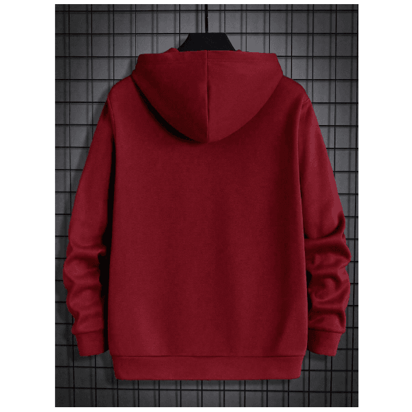 Moletom Masculino Los Angeles Minimalista Homens Gráfica Letra Capuz - BORDO - QUEIMA DE ESTOQUE