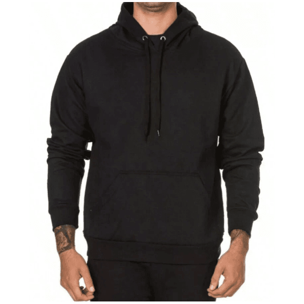 Moletom Unissex Urso Azul Always Smile Costas Casual - PRETO - QUEIMA DE ESTOQUE