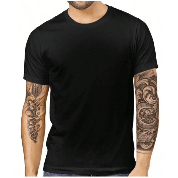 Camiseta Urso Bala Masculina Tendência Moda - PRETO - QUEIMA DE ESTOQUE