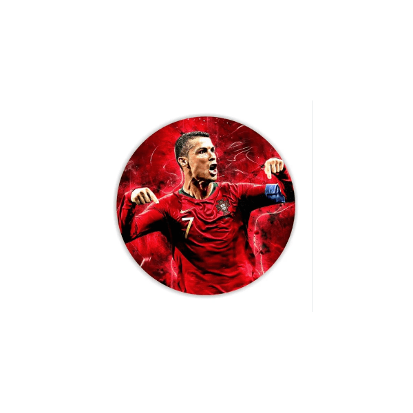 Painel Redondo Sublimado Estampas Festas Comemorações Cristiano Ronaldo - QUEIMA DE ESTOQUE