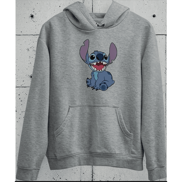 Blusa Moletom Lilo &amp;amp; Stitch Coala Fofo Desenho Animado - Cinza P - QUEIMDA DE ESTOQUE