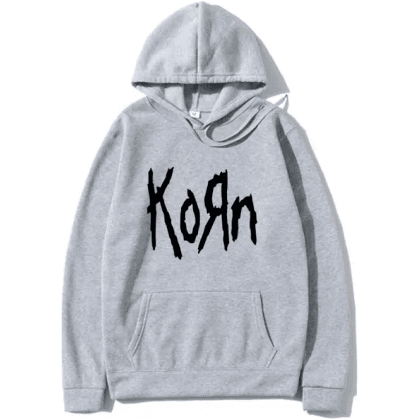 Moletom Korn Banda Metal Rock Blusa Bolso e Capuz Agasalho - CINZA - QUEIMA DE ESTOQUE
