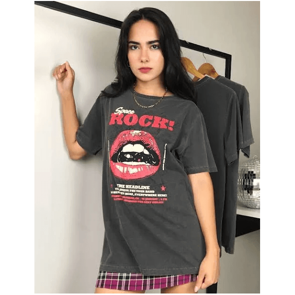 Camiseta Space Rock - PRETO - QUEIMA DE ESTOQUE