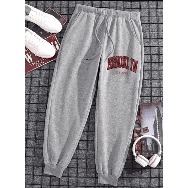 Calça Moletom Masculina Brooklyn Nova Moda - CINZA - QUEIMA DE ESTOQUE 