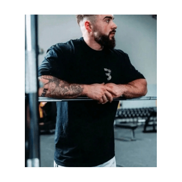 Camiseta Oversized Streetwear Caveira Academia - PRETO - QUEIMA DE ESTOQUE