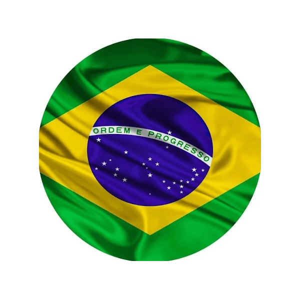 Painel Redondo Tecido Brasil - QUEIMA DE ESTOQUE