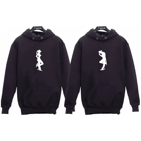 Kit 2 Blusas De Frio Casal Namorados Country Cavalo Deepfish - PRETO - QUEIMA DE ESTOQUE