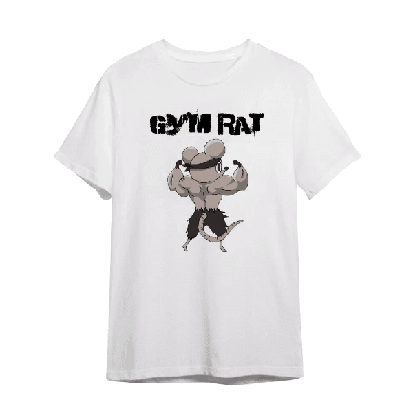 Camiseta Over Academia Gym Rat Maromba Fit - BRANCO - QUEIMA DE ESTOQUE