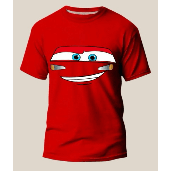 Camiseta Mate Ou Relâmpago Mcqueen / Sally - Desenho Carros- Unissex- Infantil, Adulto E Plus Size - QUEIMA DE ESTOQUE