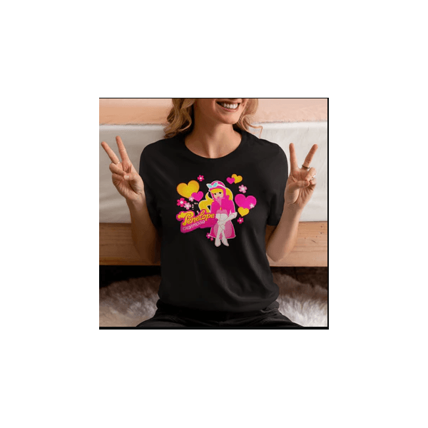 Camiseta Feminina fantasia Penélope Charmosa em Promoção - Preto - QUEIMA DE ESTOQUE