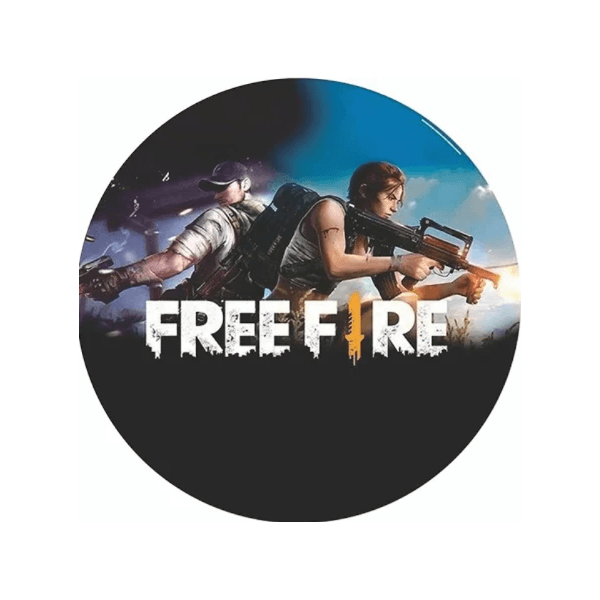Painel Redondo Tecido Sublimado Freefire 50X50 - QUEIMA DE ESTOQUE