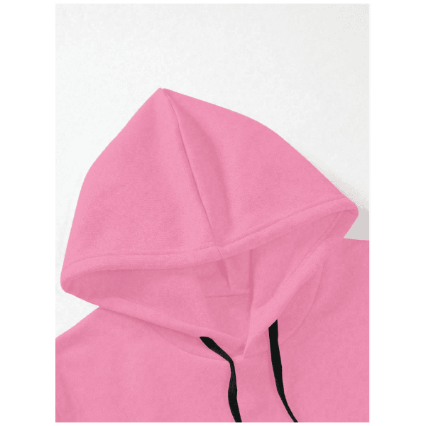 Moletom GOD GOT ME Com Capuz Masculino Com Impressão De Slogan E Cordão - Rosa - QUEIMA DE ESTOQUE