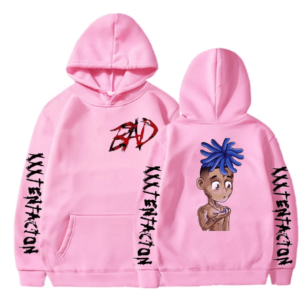 BLUSA DE FRIO MOLETOM CANGURU UNISSEX XXX TENTACION - ROSA GG - QUEIMA DE ESTOQUE