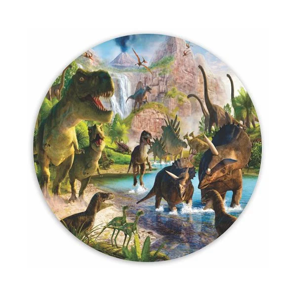 Painel Festa Redondo Sublimado Dinossauro C/elástico - QUEIMA DE ESTOQUE
