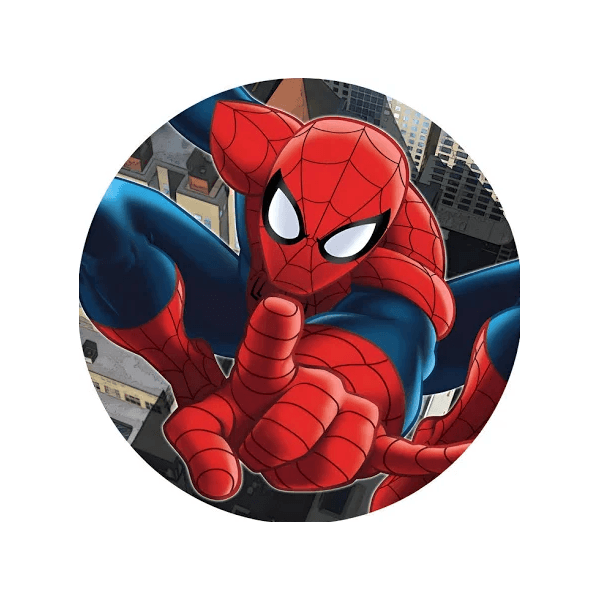 Painel Redondo Homem Aranha Sublimado Festa 50x50 - QUEIMA DE ESTOQUE